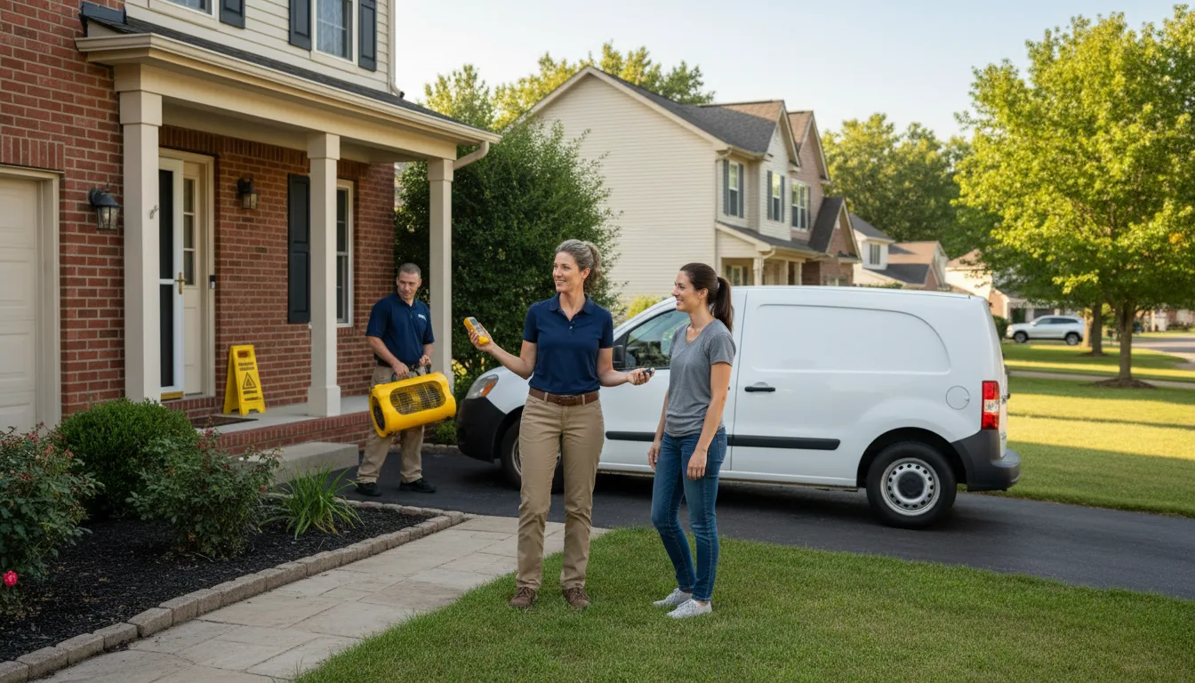 Residential water damage restoration in Brockton, MT